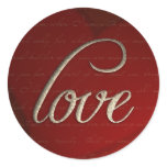 Antique Gold Love Sticker