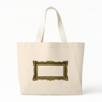 Antique Gold Picture Frame Tote Bag