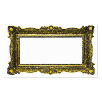 Antique Gold Picture Frame Business Cards