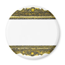 Antique Gold Picture Frame Refrigerator Magnets