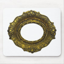 Antique Gold Picture Frame Mousepad
