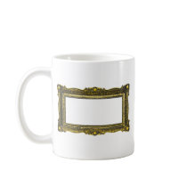 Antique Gold Picture Frame Mugs