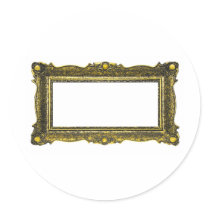 Antique Gold Picture Frame Stickers