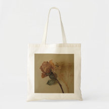 "Antique Golden Rose" Canvas Bag