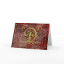 Antique Goth Syle Monogrammed Cards, Letter D