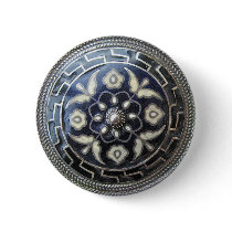 Antique Greek Jewellery - Flower Pin/ Brooch butto