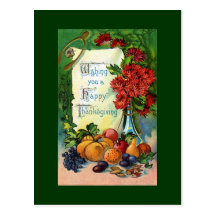 Antique Happy Thanksgiving Postcard Reproduction