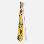 Antique impressions in yellow tie