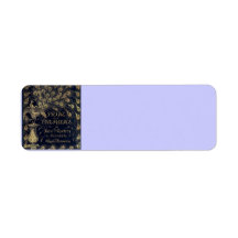 Antique Jane Austen Pride and Prejudice Peacock Return Address Labels