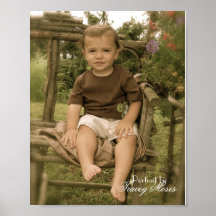 antique Josh Garden seat Posters