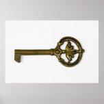 antique key print