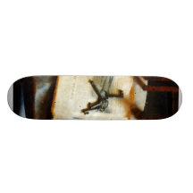 Antique Keys on Newspaper Skate Decks