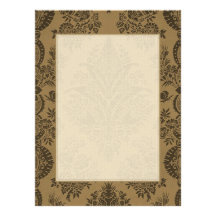 Antique Lace Brown Invitation