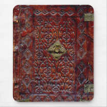 Antique Leather Book Bibliophile Mousepad