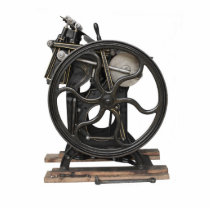 antique letterpress from 1901 photo sculpture