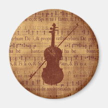Antique look Violin Refrigerator Magnet