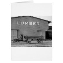 Antique Lumber Truck, 1920s Cards
