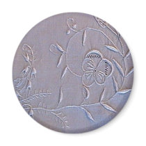Antique Madeira Embroidered Flowers Refrigerator Magnet