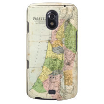 Antique Map - Biblical Palestine Galaxy Nexus Cases