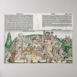 Antique Map of Jerusalem posters