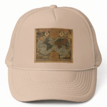 Antique Map Series Hats