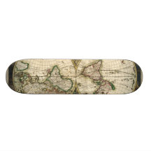Antique Map Skate Boards
