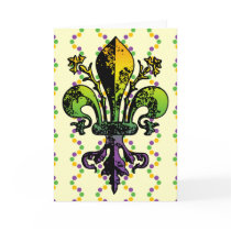 Antique Mardi Gras Fleur Cards