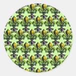 Antique Mardi Gras Fleur Sticker