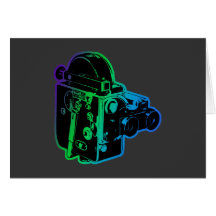 antique-movie-cam greeting cards