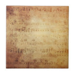 Antique Music Ceramic Tile