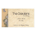 Antique Natural Paper Butterflies and Hydrangeas Business Card Templates