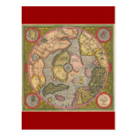 Antique North Pole Map Post Cards