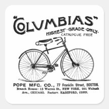 Antique Old Fashioned Bicycle Stickers