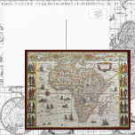 Antique Old World Map of Africa, c. 1635 Postcards