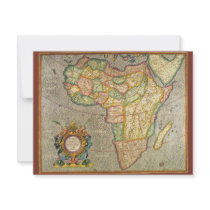Antique Old World Mercator Map of Africa, 1633 Custom Invites