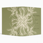 Antique Olive Floral Wedding Albums Binders