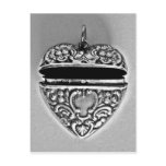 Antique open heart Valentine's Day Post Card