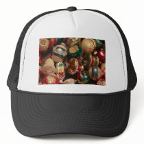 Antique Ornaments Mesh Hats