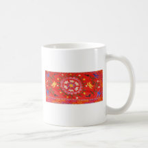 Antique Ottoman Embroidery floral design Coffee Mug