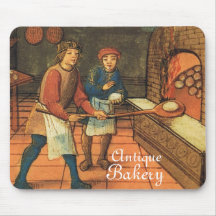 ANTIQUE OVEN  BAKER ,BAKERY BREAD SHOP MOUSEPADS