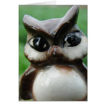 Antique Owl Card