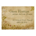 Antique Paper Flowers Business Card Templates