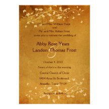 Antique Paper Wedding Invitation