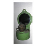 Antique Parafin Lamp Rack Card Design