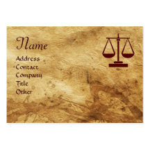ANTIQUE PARCHMENT / LEGAL OFFICE,ATTORNEY Monogram Business Card Template