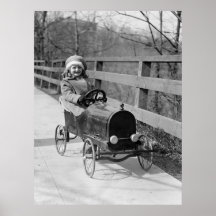 Antique Pedal Car, 1922 Posters