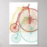 Antique penny farthing design posters