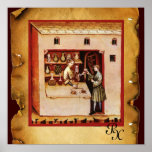 ANTIQUE PHARMACY Medicine, Drug Store,Parchment Print