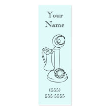 Antique Phone Calling Card Business Card Templates