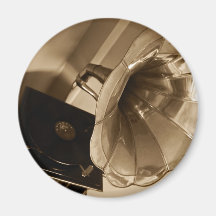 Antique Phonograph Gramophone Gifts Music Lovers Magnet